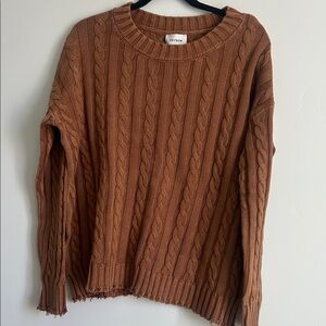 Brown Cable Knit Sweater NWT
100 percent cotton